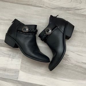 DV by Dolce Vita black cowboy ankle booties
